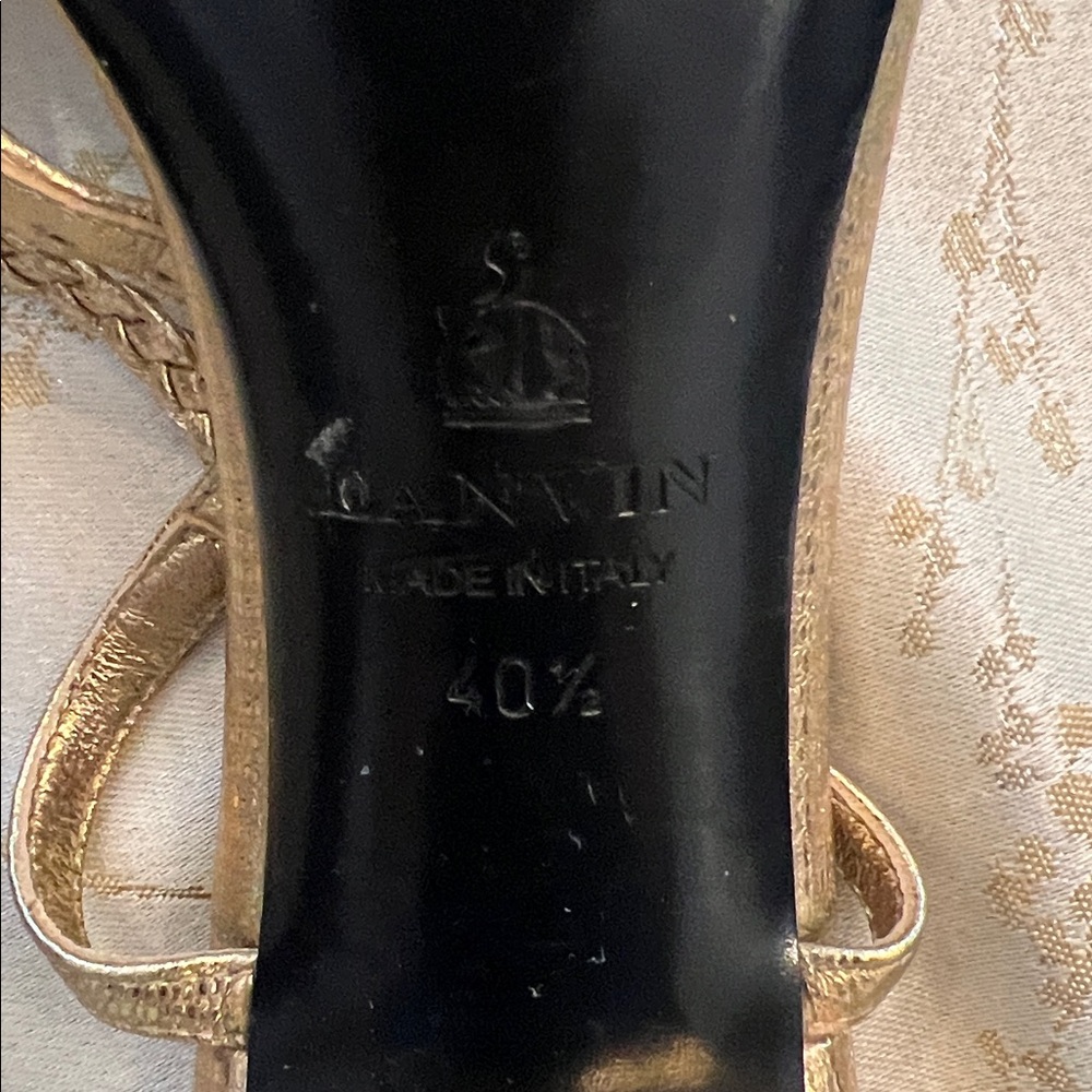 Lanvin paris gold braided sandals - accepts offers - Picture 7 of 8